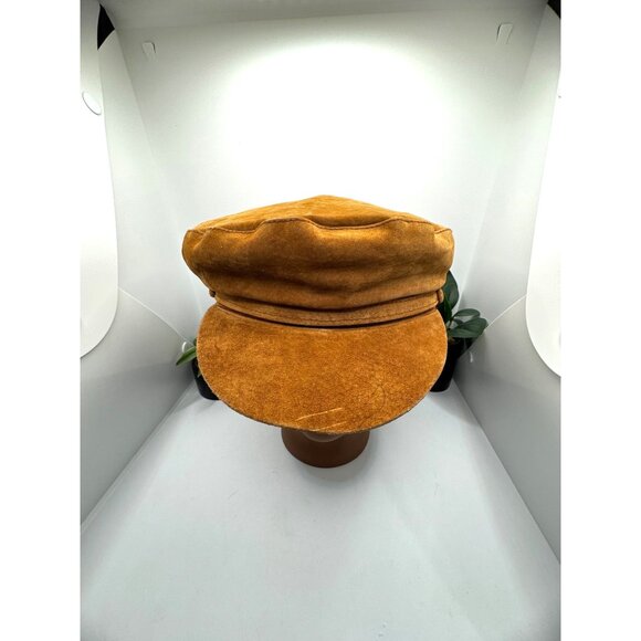 Vintage Camel Suede Newsboy Cap - Picture 8 of 9